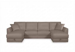 World of Leather - Nest Large NC Leather U-Shaped Corner Sofa with Double Storage Chaises