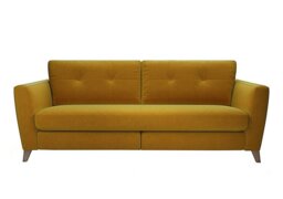 The Lounge Co. - Hermione 4 Seater Fabric Sofa - Golden Spice