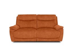 Sloane Fabric 3 Seater Power Recliner Sofa with Power Headrests - Dexter Pumpkin