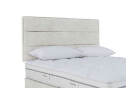 Sleepeezee - Jack Strutted Headboard - King Size - Queens Pebble
