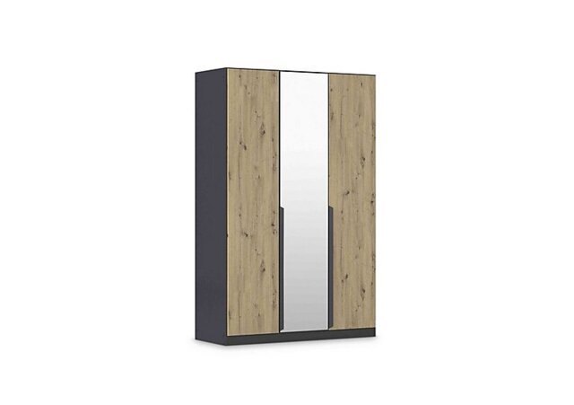 Rauch - Leon 136cm 3 Door Hinged Décor Wardrobe with Mirror Door