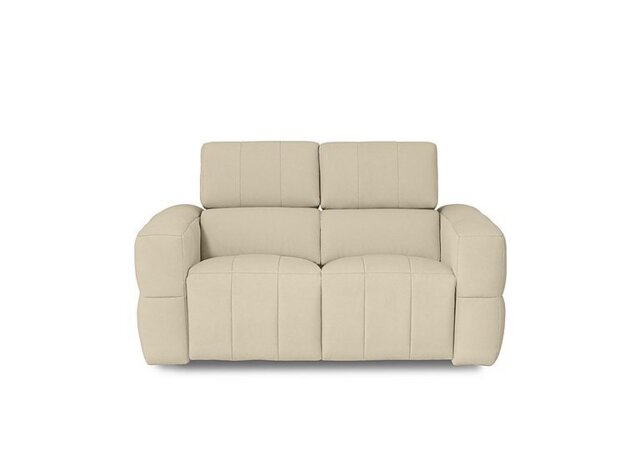 Cube Fabric 2 Seater Power Recliner Sofa with Power Headrests