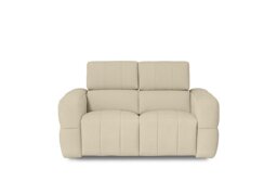 Cube Fabric 2 Seater Power Recliner Sofa with Power Headrests