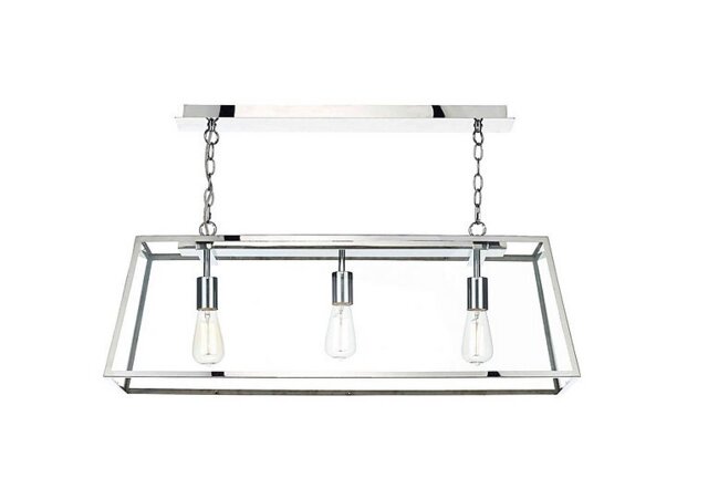 Academy 3 Light Bar Pendant - Stainless Steel