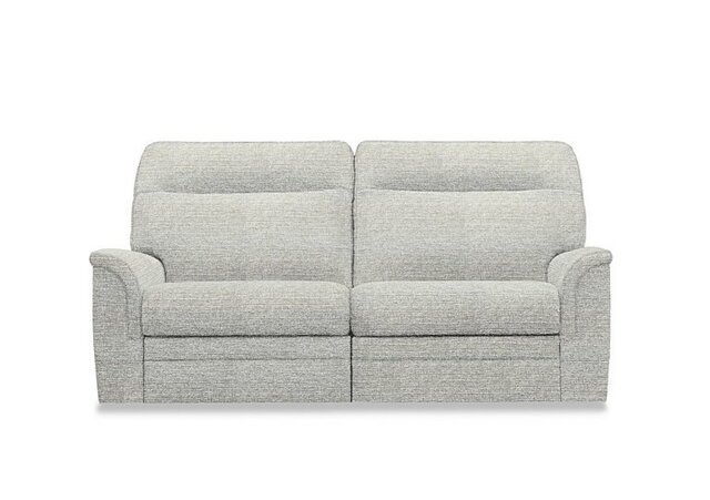 Parker Knoll - Hudson 23 Large 2 Seater Fabric Power Recliner Sofa - Caledonian Silver