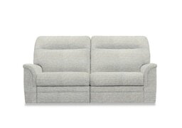 Parker Knoll - Hudson 23 Large 2 Seater Fabric Power Recliner Sofa - Caledonian Silver