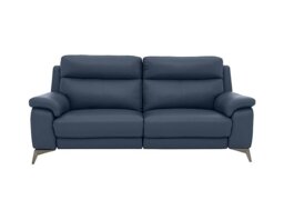 World of Leather - Missouri 3 Seater NC Leather Power Recliner Sofa - NC Ocean Blue