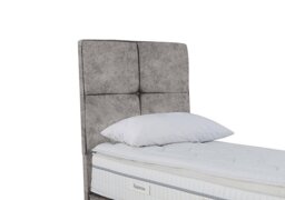 Sleepeezee - Dalmore Floor Standing Headboard - Single - Daytona Silver