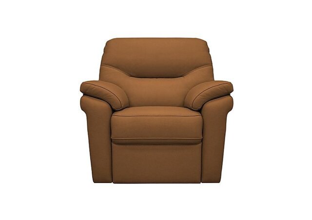 G Plan - Seattle Leather Manual Recliner Armchair - Cambridge Tan