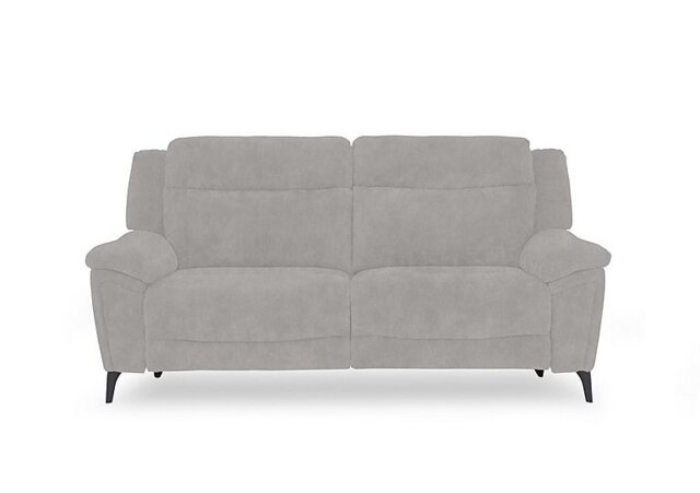 Panache Fabric 3 Seater Power Recliner Sofa with Power Headrests - Dexter Stone