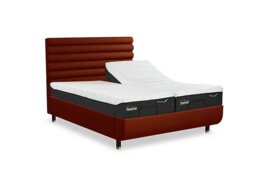 TEMPUR - Arc Ergo Smart Base Bed Frame with Vectra Headboard - Super King - Matt Black