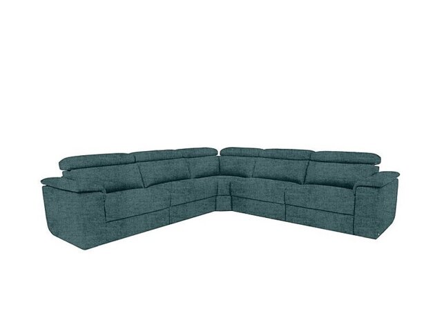 Nicoletti - Davide Large Fabric Corner Sofa - Baobab Blue
