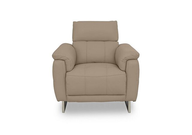 Moet Leather Power Recliner Chair with Telescopic Headrest - Barley