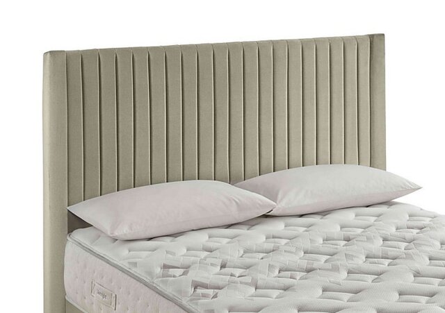 Silentnight - Cascade Floor Standing Headboard - King Size - Woven Sandstone