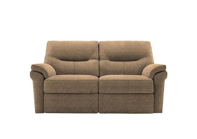 G Plan - Seattle 2 Seater Fabric Power Recliner Sofa with Power Lumbar and Heated Seats - Boucle Cocoa