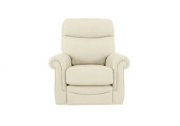 G Plan - Avon Leather Lift and Rise Recliner Armchair - Cambridge Chalk