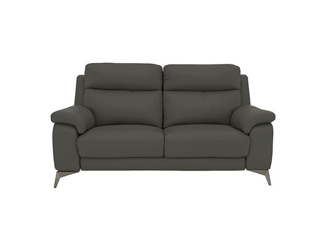 World of Leather - Missouri 2 Seater NC Leather Sofa - Charcoal Grey