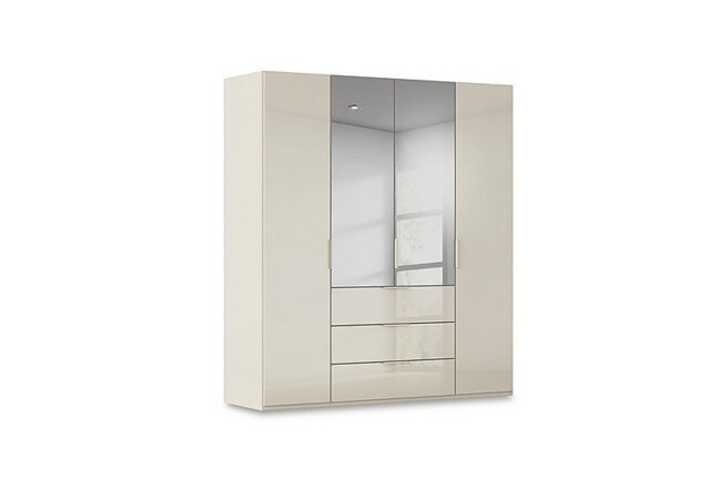 Rauch - Haven 201cm 4 Door Combi Wardrobe with 2 Glass and 2 Mirror Doors