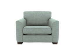 Elora Large Fabric Armchair - Kento Aqua