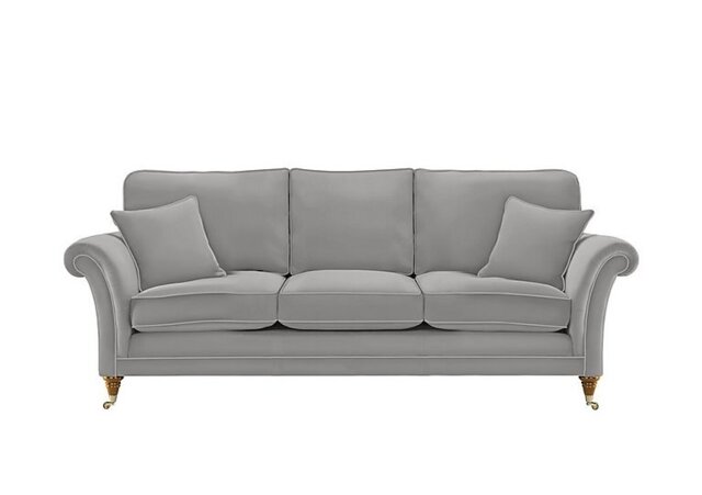 Parker Knoll - Burghley Grand Leather Sofa - Roma Steel
