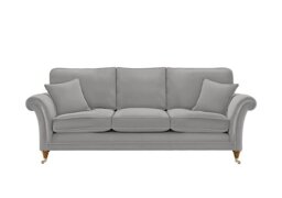 Parker Knoll - Burghley Grand Leather Sofa - Roma Steel