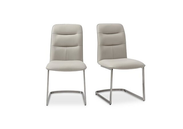 Cashmere Pair of Dining Chairs - Taupe
