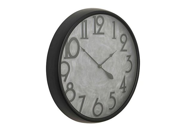 Beton Black Wall Clock