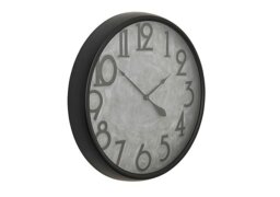 Beton Black Wall Clock