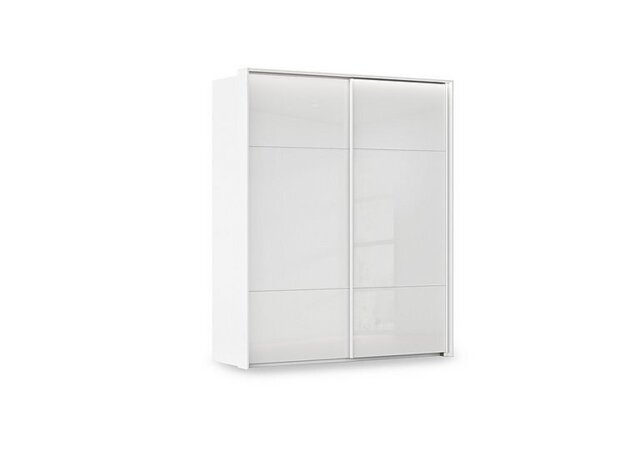 Rauch - Haven 190cm 2 Door Slider Wardrobe with Glass Doors and Lights