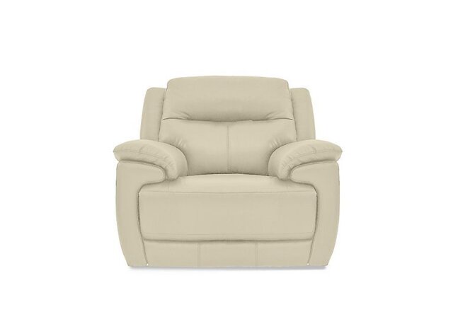 World of Leather - Touch BV Leather Manual Recliner Armchair - BV Bisque