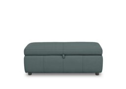 World of Leather - Tyrell 120cm BV Leather Blanket Box - BV Lake Green