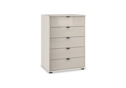 Wiemann - Amara 5 Drawer 60cm Glass Chest - Champagne