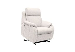 G Plan - Kingsbury Large Fabric Lift and Rise Chair - Rush Cream