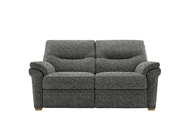 G Plan - Seattle 2 Seater Fabric Sofa with Wooden Feet - Remco Slate