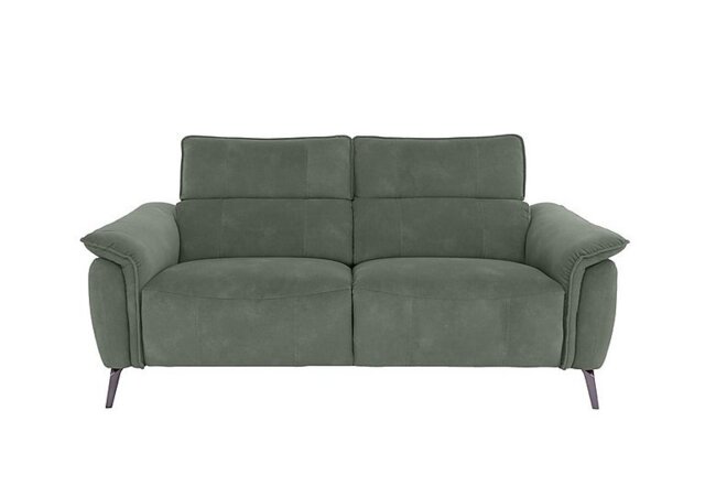 Jude Fabric 3 Seater Recliner Sofa with Headrests and Power Lumbar - Dexter Fern