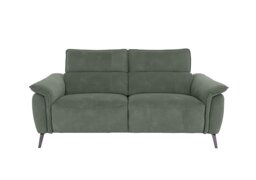 Jude Fabric 3 Seater Recliner Sofa with Headrests and Power Lumbar - Dexter Fern