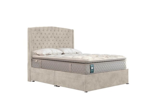 Sealy - Ashton Divan Set - King Size - Velvet Dove