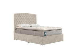 Sealy - Ashton Divan Set - King Size - Velvet Dove