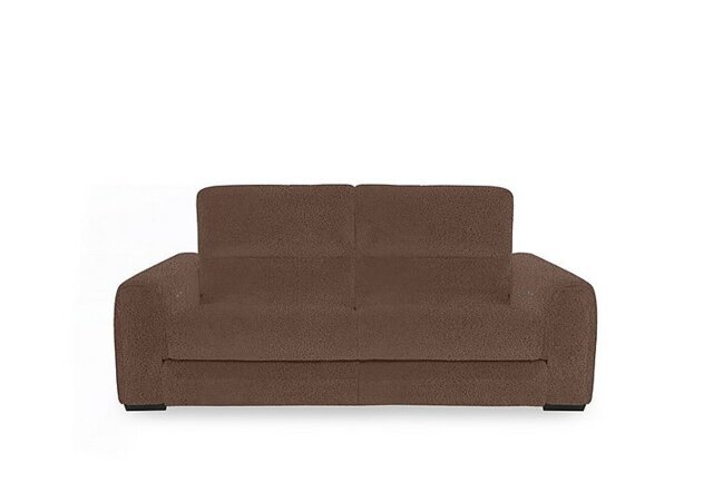 Flex Fabric 2 Seater Power Recliner Sofa with Storage Arms - Hazelnut