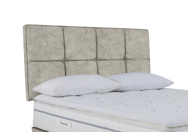 Sleepeezee - Dalmore Strutted Headboard - King Size - Daytona Stone