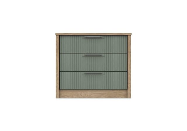 London Bedrooms - Chelsea 3 Drawer Chest with Silver Handles