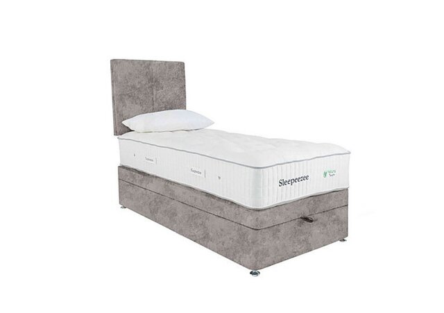 Sleepeezee - Natural Touch 3000 End Ottoman Divan Set - Single - Daytona Silver