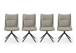 Catalina Set of 4 Swivel Dining Chairs - Taupe
