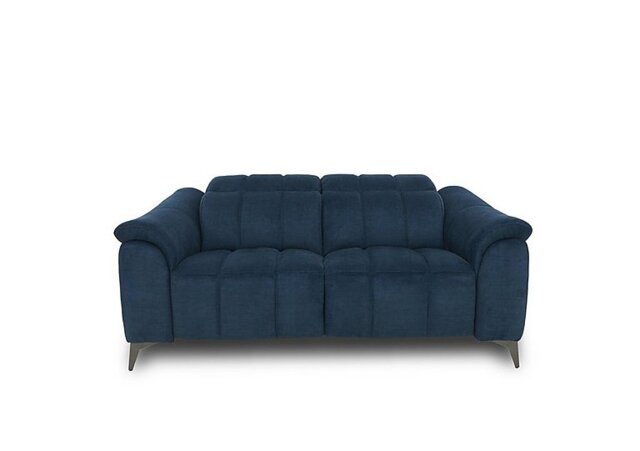 Angelo Fabric 2 Seater Power Recliner Sofa with Power Headrest - Dark Blue
