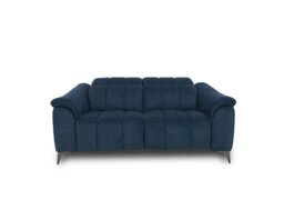 Angelo Fabric 2 Seater Power Recliner Sofa with Power Headrest - Dark Blue