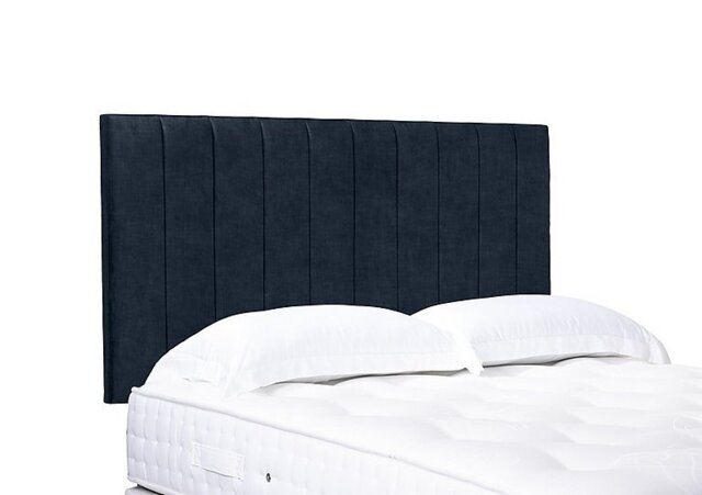 Artisan Collection Elyse High Strutted Headboard - Single - Granite Blue