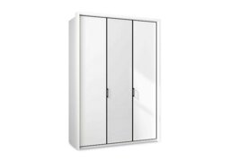 Wiemann - Dallas 157cm 3 Door Hinged Wardrobe with Centre Glass Door