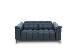 Angelo Leather 2 Seater Sofa - Natural Milled Navy