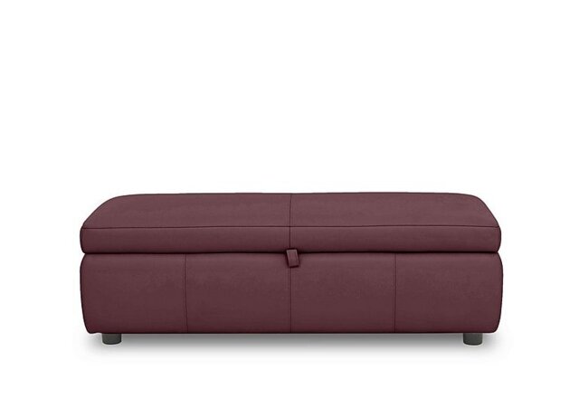 World of Leather - Tyrell 150cm Leather Blanket Box - BV Deep Red