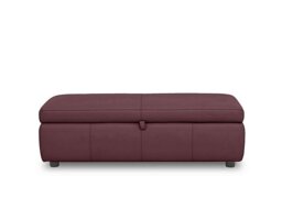 World of Leather - Tyrell 150cm Leather Blanket Box - BV Deep Red